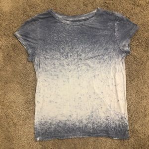 American Eagle Soft and Sexy Blue and White Tee
